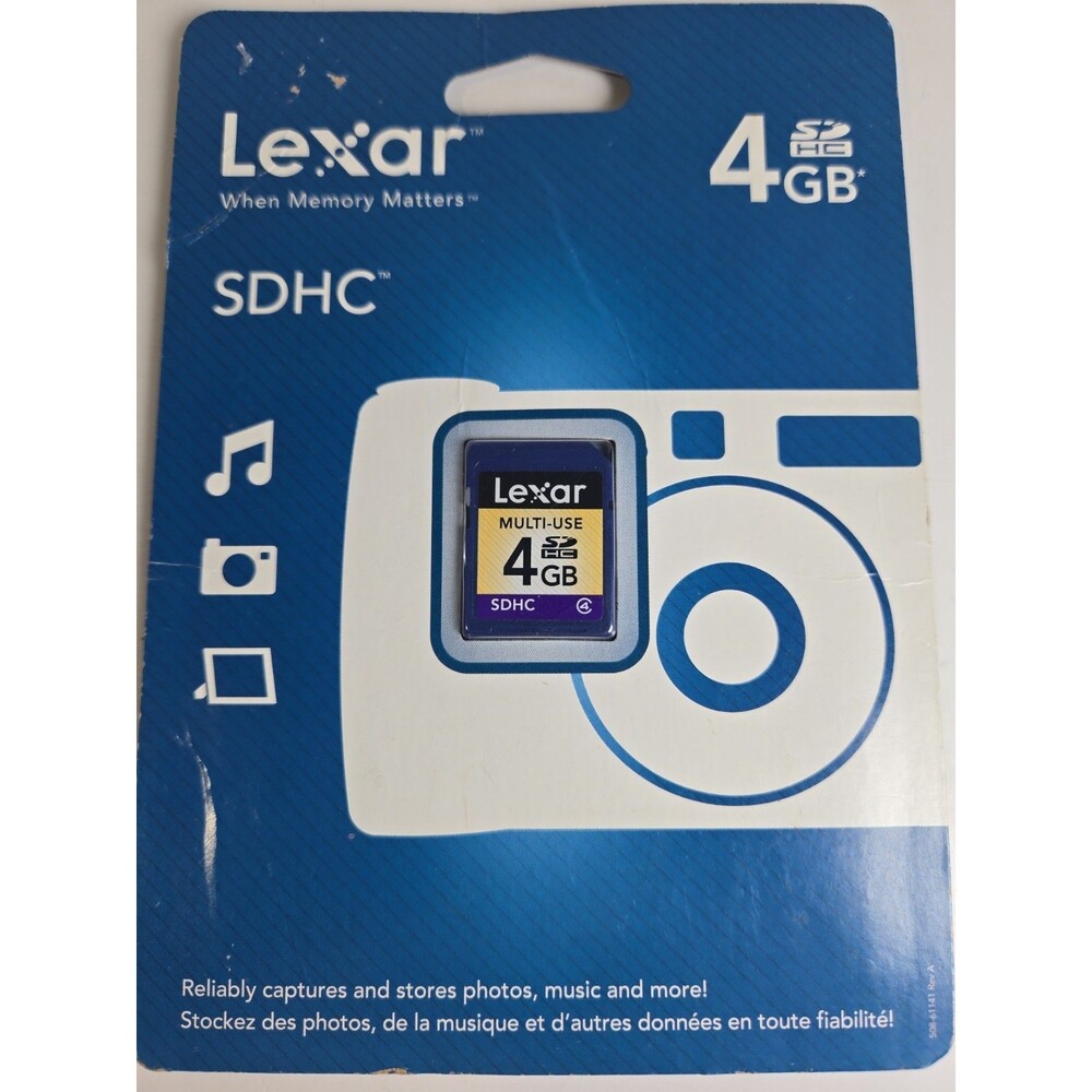 LEXAR™ When Memory Matters™ 4GB Memory Card SDHC™ - NIP